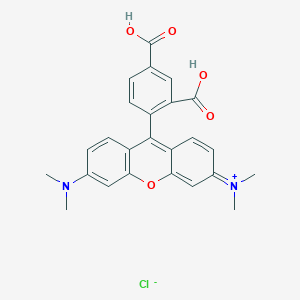 molecular formula C25H23ClN2O5 B12470064 5-TAMRA chloride 