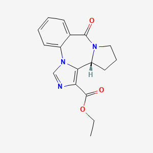 Ethyl 11,12,13,13a-tetrahydro-9-oxo-9H-imidazo(1,5-a)pyrrolo(2,1-c)(1,4)benzodiazepine-1-carboxylate