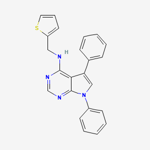 5,7-diphenyl-N-(thiophen-2-ylmethyl)pyrrolo[2,3-d]pyrimidin-4-amine