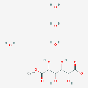 molecular formula C6H16CaO12 B12470118 Calcium 2,3,4,5-tetrahydroxyhexanedioate tetrahydrate 