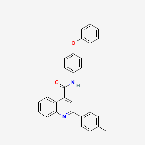 N-[4-(3-methylphenoxy)phenyl]-2-(4-methylphenyl)quinoline-4-carboxamide