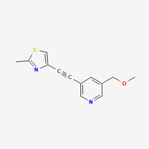 Pyridine, 3-(methoxymethyl)-5-[(2-methyl-4-thiazolyl)ethynyl]-