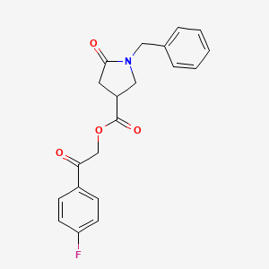 2-(4-Fluorophenyl)-2-oxoethyl 1-benzyl-5-oxopyrrolidine-3-carboxylate