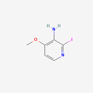 molecular formula C6H7IN2O B12470206 2-Iodo-4-methoxypyridin-3-amine 