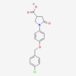 1-{4-[(4-Chlorobenzyl)oxy]phenyl}-5-oxopyrrolidine-3-carboxylic acid