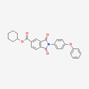 Cyclohexyl 1,3-dioxo-2-(4-phenoxyphenyl)isoindole-5-carboxylate