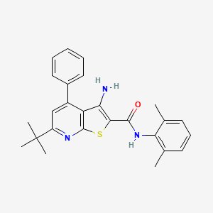 3-amino-6-tert-butyl-N-(2,6-dimethylphenyl)-4-phenylthieno[2,3-b]pyridine-2-carboxamide