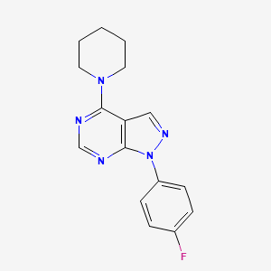 1-(4-fluorophenyl)-4-(piperidin-1-yl)-1H-pyrazolo[3,4-d]pyrimidine