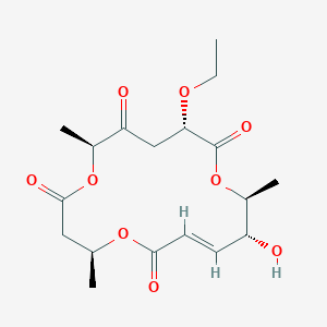 molecular formula C18H26O9 B1247029 Macrosphelide K 