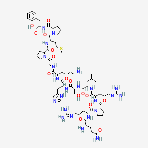 molecular formula C69H111N23O16S B12470319 H-DL-Gln-DL-Arg-DL-Pro-DL-Arg-DL-Leu-DL-Ser-DL-His-DL-Lys-Gly-DL-Pro-DL-Met-DL-Pro-DL-Phe-OH 