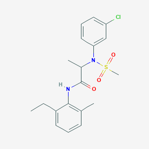 N~2~-(3-chlorophenyl)-N-(2-ethyl-6-methylphenyl)-N~2~-(methylsulfonyl)alaninamide