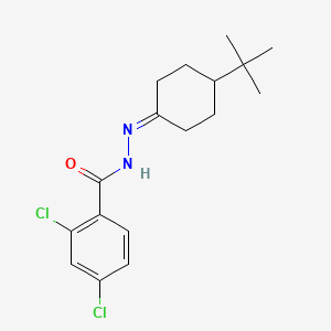 molecular formula C17H22Cl2N2O B12470469 N'-(4-tert-butylcyclohexylidene)-2,4-dichlorobenzohydrazide 