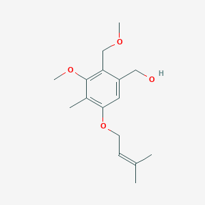 molecular formula C16H24O4 B1247049 2-(甲氧甲基)-3-甲氧基-4-甲基-5-(3-甲基-2-丁烯氧基)苯甲醇 