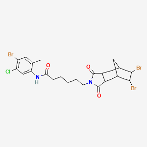 N-(4-bromo-5-chloro-2-methylphenyl)-6-(5,6-dibromo-1,3-dioxooctahydro-2H-4,7-methanoisoindol-2-yl)hexanamide