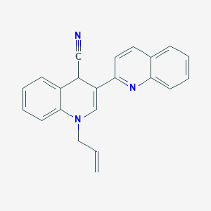 1'-(Prop-2-en-1-yl)-1',4'-dihydro-2,3'-biquinoline-4'-carbonitrile