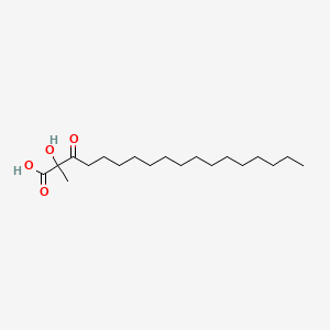 2-Hydroxy-2-methyl-3-oxooctadecanoic acid