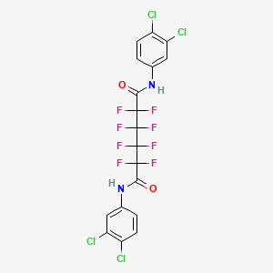 N,N'-bis(3,4-dichlorophenyl)-2,2,3,3,4,4,5,5-octafluorohexanediamide