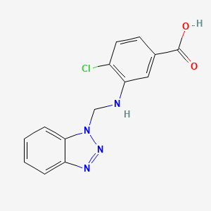 3-[(1H-benzotriazol-1-ylmethyl)amino]-4-chlorobenzoic acid