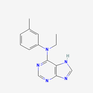 N-ethyl-N-(3-methylphenyl)-7H-purin-6-amine