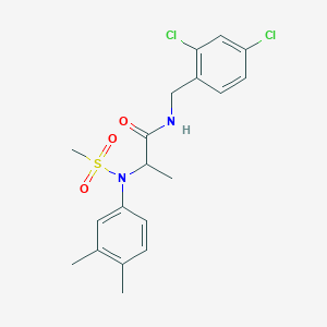 N-(2,4-dichlorobenzyl)-N~2~-(3,4-dimethylphenyl)-N~2~-(methylsulfonyl)alaninamide