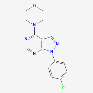 4-[1-(4-Chlorophenyl)pyrazolo[3,4-d]pyrimidin-4-yl]morpholine