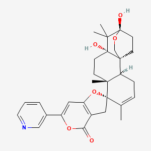molecular formula C30H35NO6 B1247074 Decaturin A 