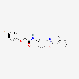 molecular formula C23H19BrN2O3 B12470746 2-(4-bromophenoxy)-N-[2-(2,4-dimethylphenyl)-1,3-benzoxazol-5-yl]acetamide 