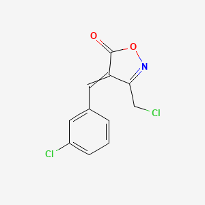 3-(Chloromethyl)-4-[(3-chlorophenyl)methylidene]-1,2-oxazol-5-one