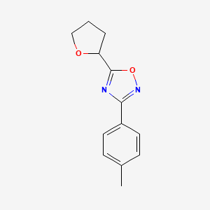 3-(4-Methylphenyl)-5-(oxolan-2-yl)-1,2,4-oxadiazole