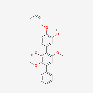molecular formula C25H26O5 B1247088 4''-Deoxyterprenin 