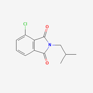 molecular formula C12H12ClNO2 B12470922 4-Chloro-2-(2-methylpropyl)isoindole-1,3-dione 