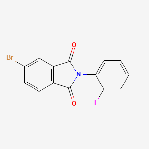 molecular formula C14H7BrINO2 B12470935 5-Bromo-2-(2-iodophenyl)isoindole-1,3-dione 