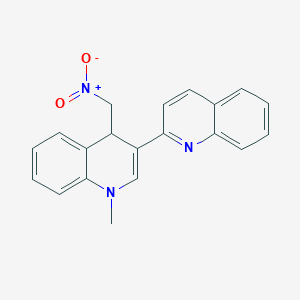 molecular formula C20H17N3O2 B12470979 1'-Methyl-4'-(nitromethyl)-1',4'-dihydro-2,3'-biquinoline 