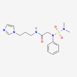 N~2~-(dimethylsulfamoyl)-N-[3-(1H-imidazol-1-yl)propyl]-N~2~-phenylglycinamide