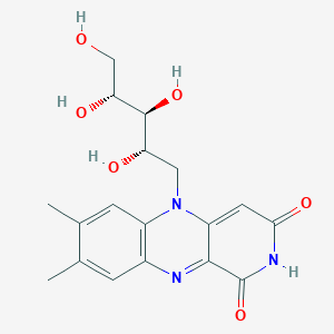 molecular formula C18H21N3O6 B1247099 1-Carbariboflavin 