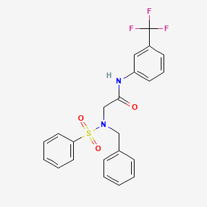 N~2~-benzyl-N~2~-(phenylsulfonyl)-N-[3-(trifluoromethyl)phenyl]glycinamide