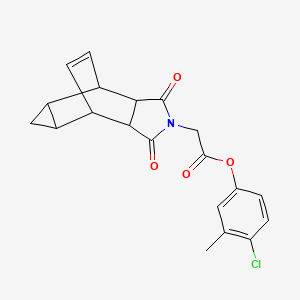 4-chloro-3-methylphenyl (1,3-dioxooctahydro-4,6-ethenocyclopropa[f]isoindol-2(1H)-yl)acetate