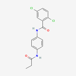 2,5-dichloro-N-[4-(propanoylamino)phenyl]benzamide