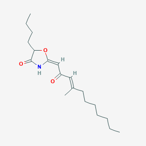 molecular formula C19H31NO3 B1247108 lipoxazolidinone A 