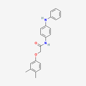 molecular formula C22H22N2O2 B12471083 2-(3,4-dimethylphenoxy)-N-[4-(phenylamino)phenyl]acetamide 