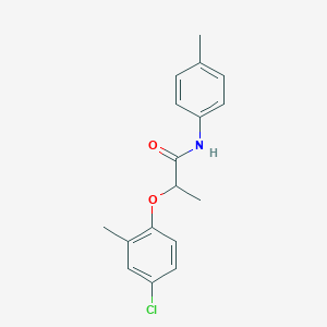 molecular formula C17H18ClNO2 B12471122 2-(4-chloro-2-methylphenoxy)-N-(4-methylphenyl)propanamide 