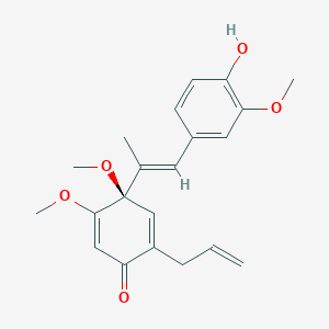 molecular formula C21H24O5 B1247113 胡椒卡辛 A 