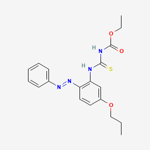 ethyl ({2-[(E)-phenyldiazenyl]-5-propoxyphenyl}carbamothioyl)carbamate