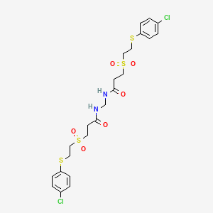 N,N'-methanediylbis[3-({2-[(4-chlorophenyl)sulfanyl]ethyl}sulfonyl)propanamide]