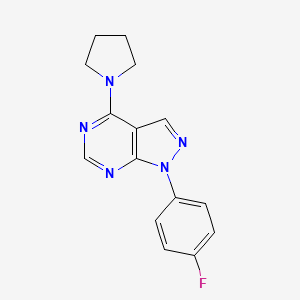 1-(4-fluorophenyl)-4-(pyrrolidin-1-yl)-1H-pyrazolo[3,4-d]pyrimidine