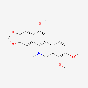molecular formula C22H21NO5 B1247118 6-甲氧基二氢切叶红素 