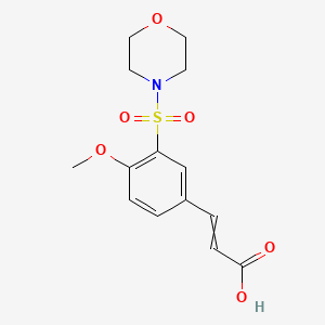 3-[4-Methoxy-3-(morpholine-4-sulfonyl)-phenyl]-acrylic acid