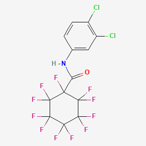 molecular formula C13H4Cl2F11NO B12471231 N-(3,4-dichlorophenyl)-1,2,2,3,3,4,4,5,5,6,6-undecafluorocyclohexane-1-carboxamide 