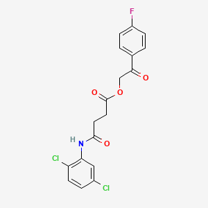 2-(4-Fluorophenyl)-2-oxoethyl 4-[(2,5-dichlorophenyl)amino]-4-oxobutanoate