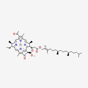 molecular formula C55H74N4O6Zn B1247124 Zinc bacteriochlorophyll a 